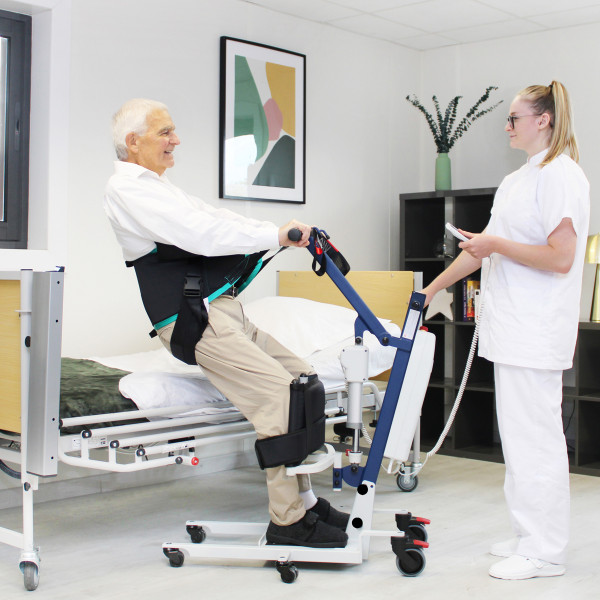 Ref. AD899P Grúa bipedestación 'Blue Way up 3' con arnés M foto 2