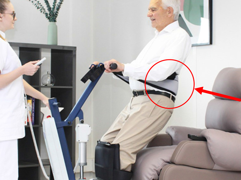 Ref. AD899P Grúa bipedestación 'Blue Way up 3' con arnés M foto 7