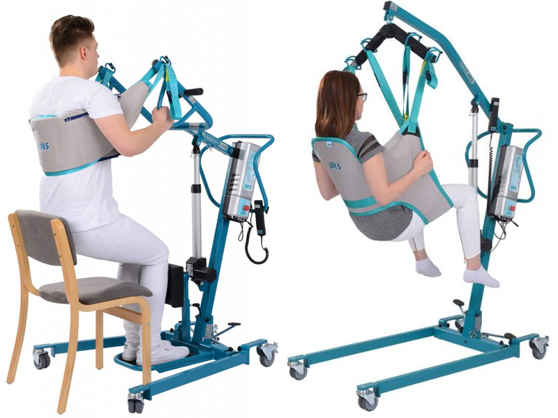 Ref. AD913P Duo dos grúas en una, con arnés M. foto 4