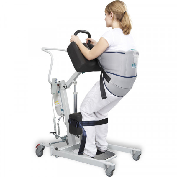 Ref. AD916P Grúa de bipedestación compacta 'Torneo II' con arnés M. foto 1