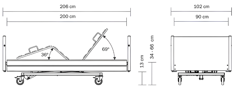 Ref. AD977 Cama electrónica con carro elevador ORION foto 10