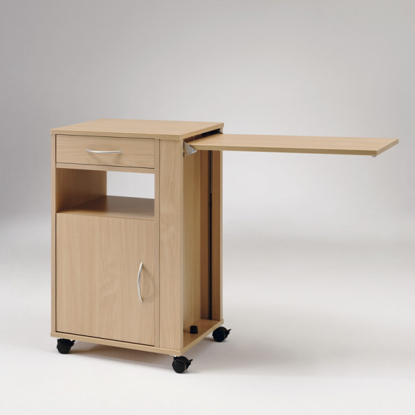 Ref. AD979 Mesita Stella con armario, cajón y mesita auxiliar foto 2