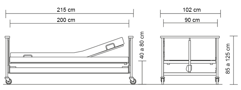 Ref. AD983 Cama electrónica altura regulable ANTARES foto 8