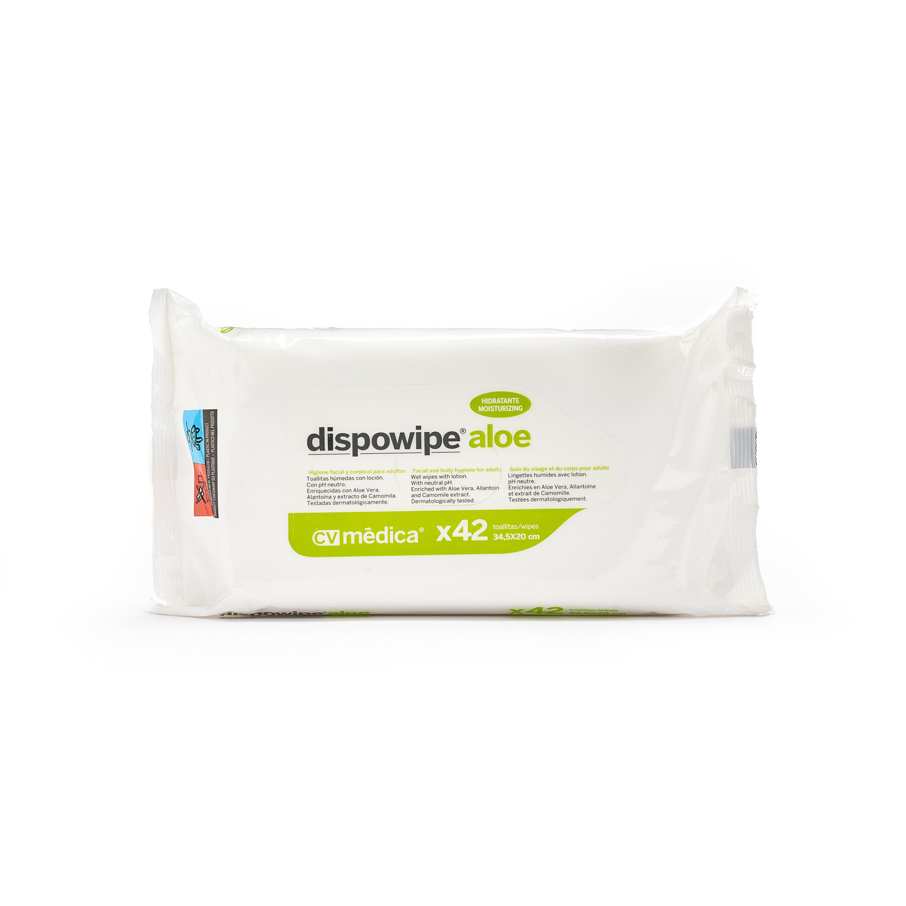 Ref. CM601 Toallitas Humedas Dispowipe Aloe 42 udes