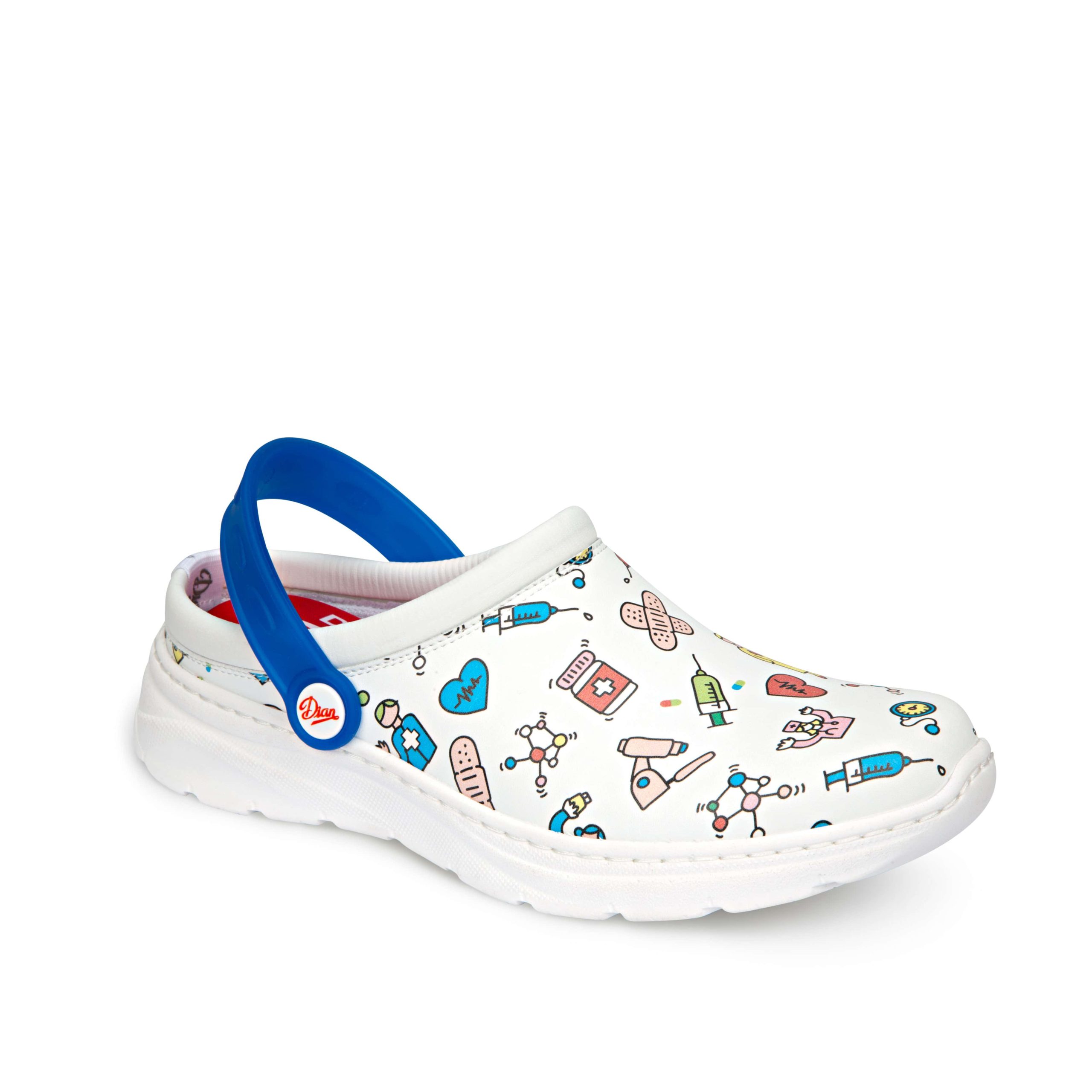 Ref. D3282 Zueco con correa posterior abatible, modelo Javea estampado. foto 1