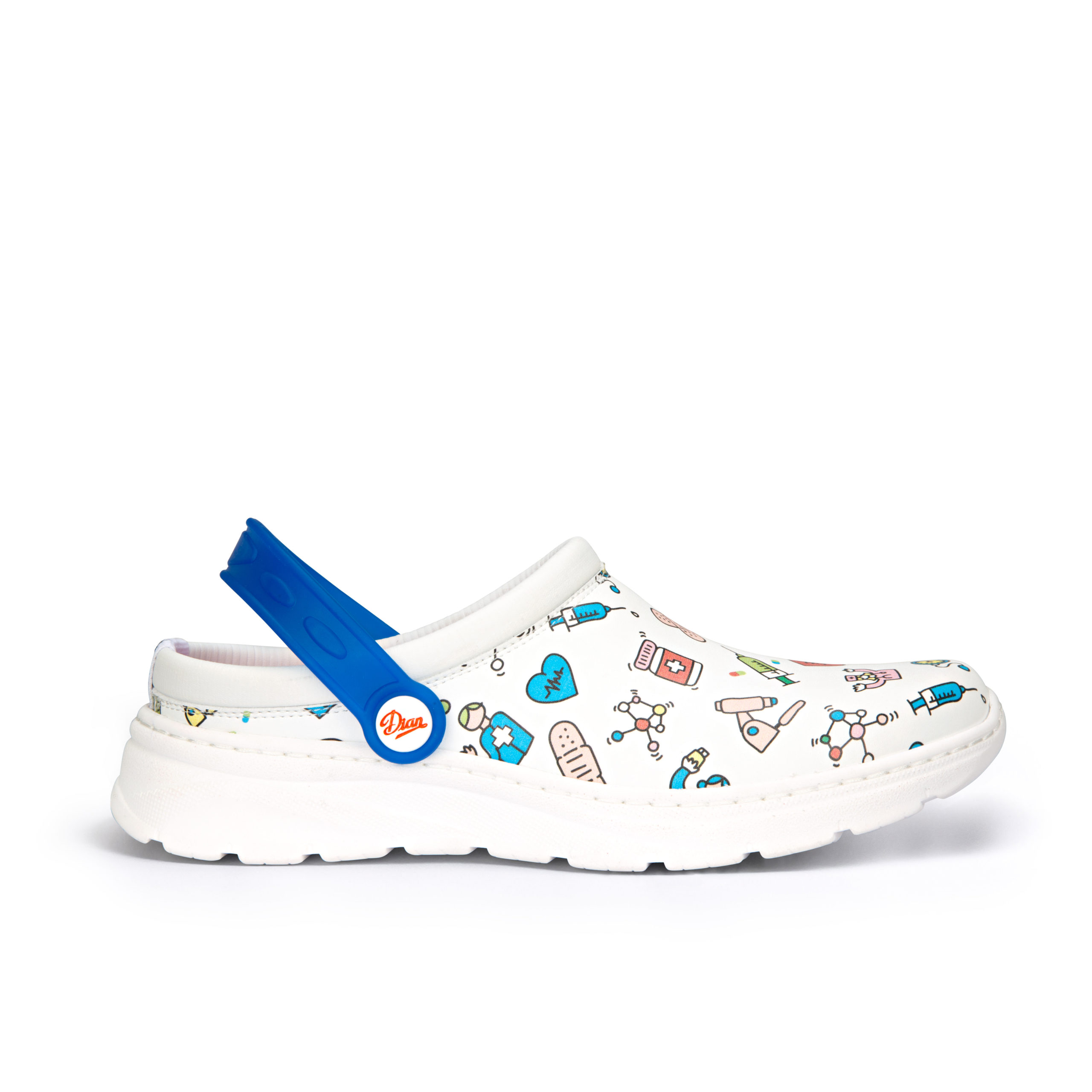 Ref. D3282 Zueco con correa posterior abatible, modelo Javea estampado. foto 2