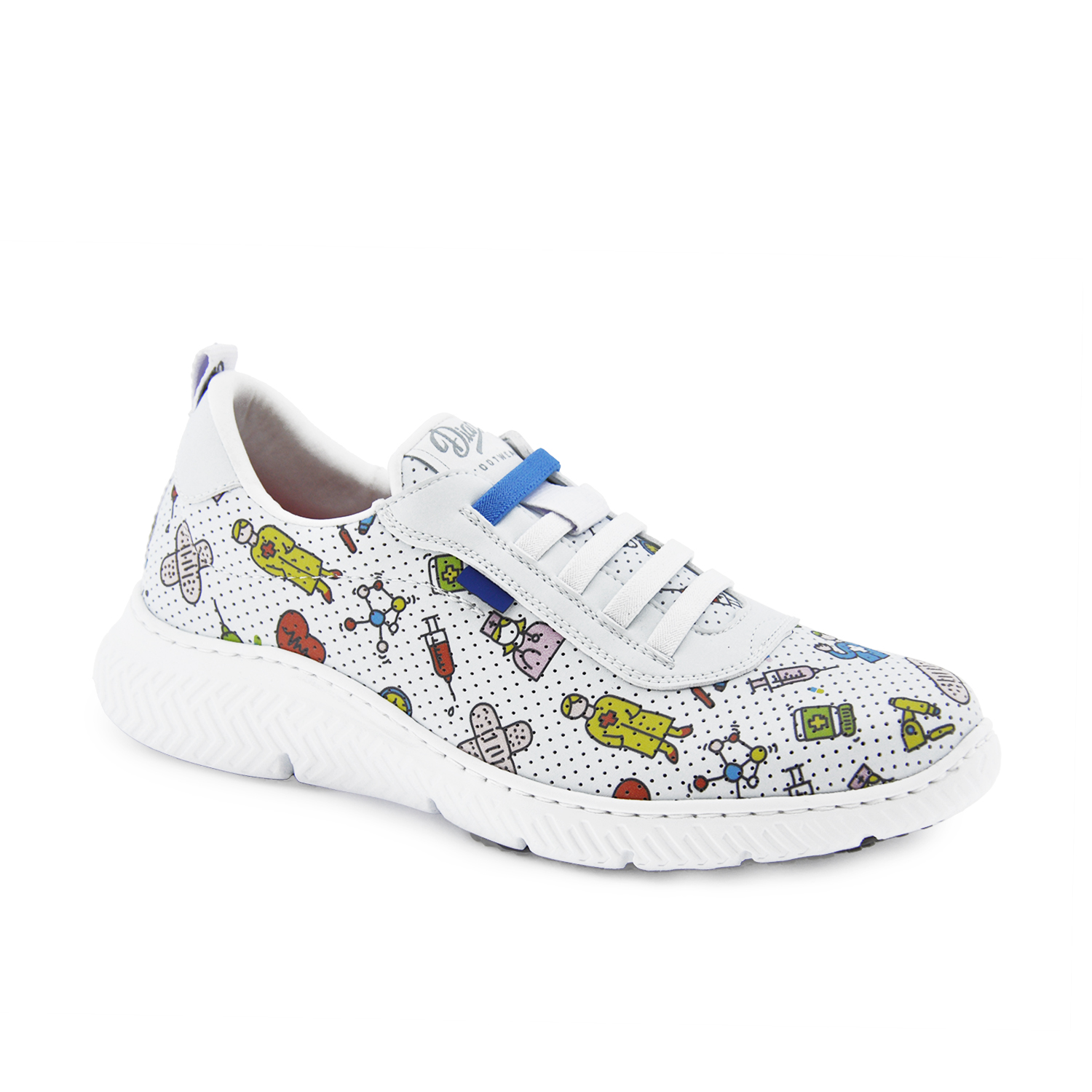 Ref. D4123A Zapatilla con cordones elásticos modelo Altea Estampado