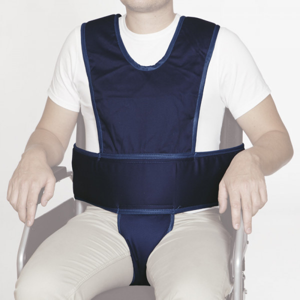 Ref. H3503 Chaleco abdominal con soporte perineal y tirantes