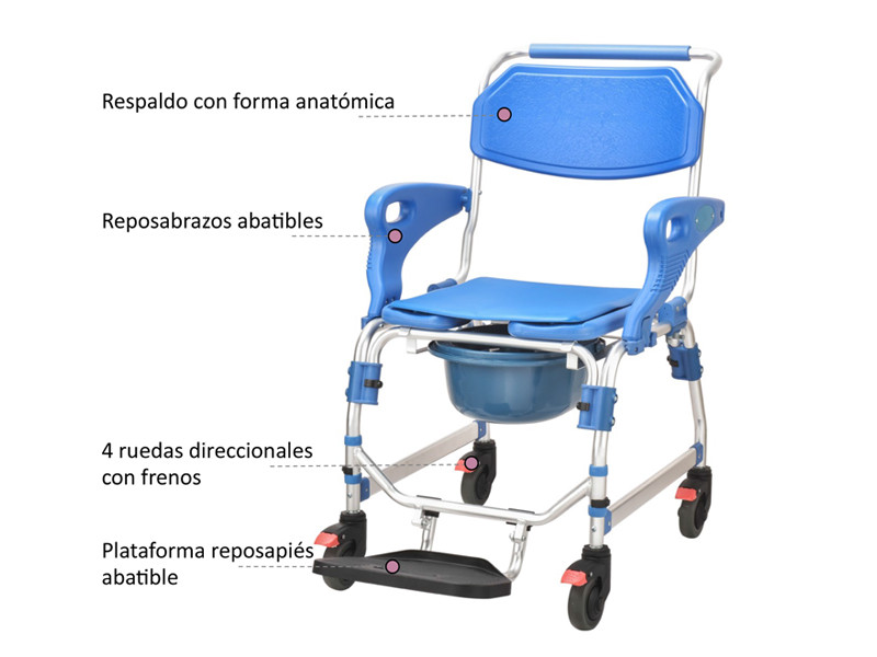 Ref. HE100 Silla de ducha y wc adas 3