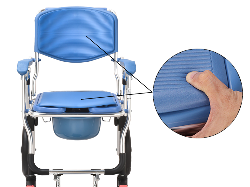 Ref. HE300 Silla de ducha y wc plegable adas. Foto 4