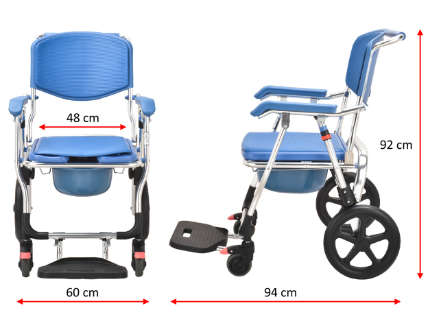 Ref. HE300 Silla de ducha y wc plegable adas. Foto 8