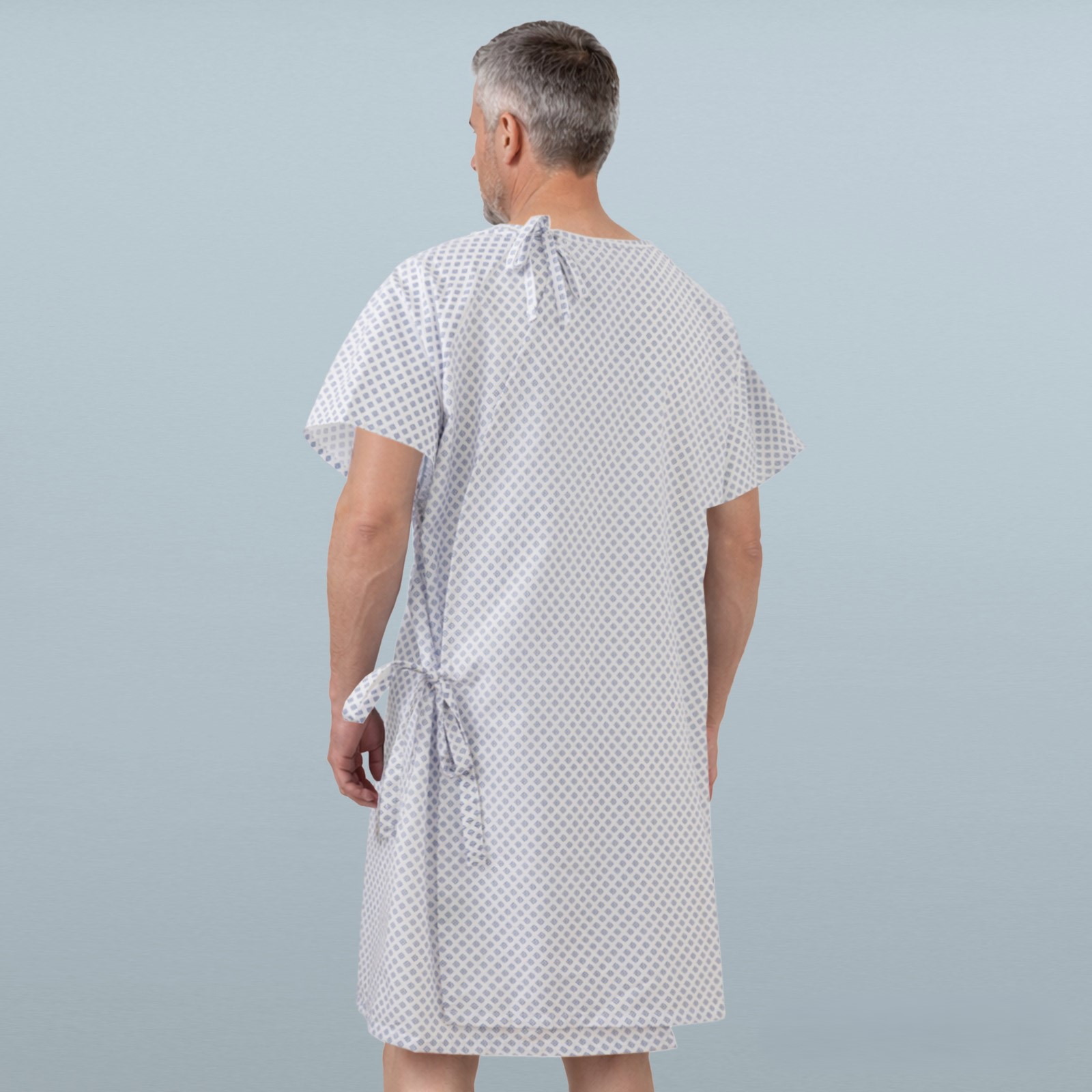 Ref. RT274 Bata paciente hospital Snowflakes foto 2