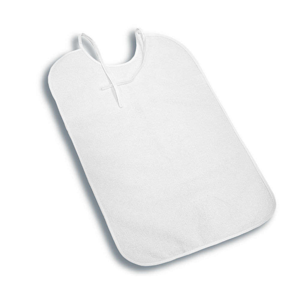 Ref. ST280 Babero rizo algodón PVC con cintas. Foto 1