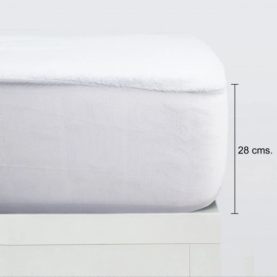 Ref. ST733 Protector de colchón rizo algodón poliuretano