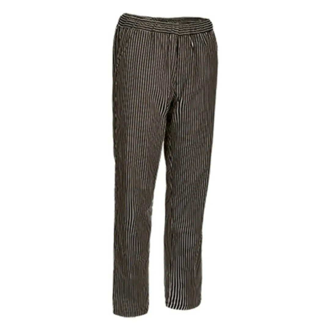 Ref. VA1074 Pantalón de cocinero. raya diplomatica negro blanco 2
