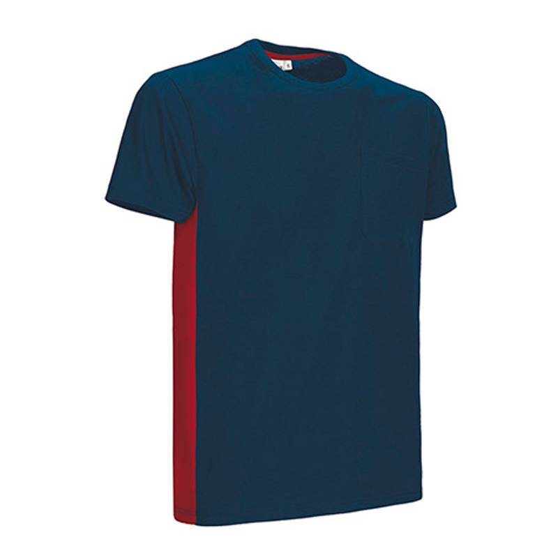 Ref. VA230T Camiseta de manga corta y bolsillo, diseño bicolor THUNDER. Foto 13