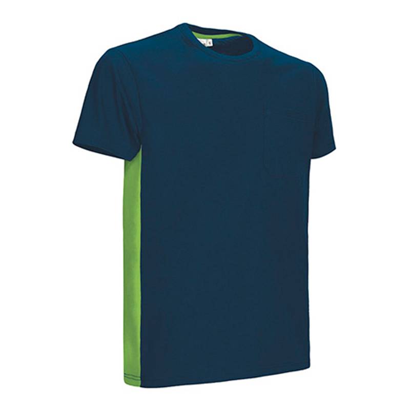 Ref. VA230T Camiseta de manga corta y bolsillo, diseño bicolor THUNDER. Foto 17