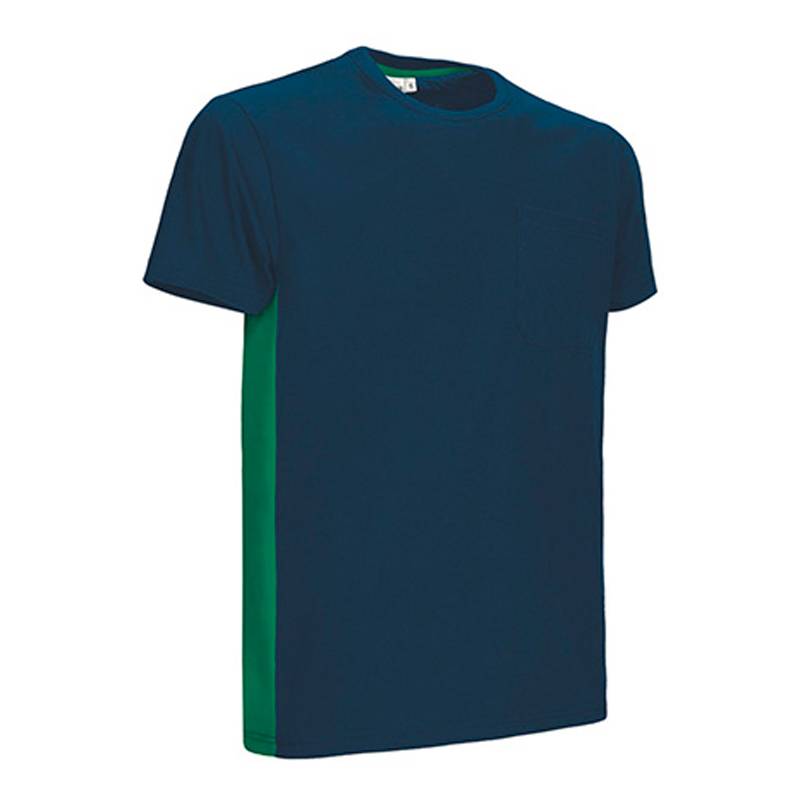 Ref. VA230T Camiseta de manga corta y bolsillo, diseño bicolor THUNDER. Foto 18