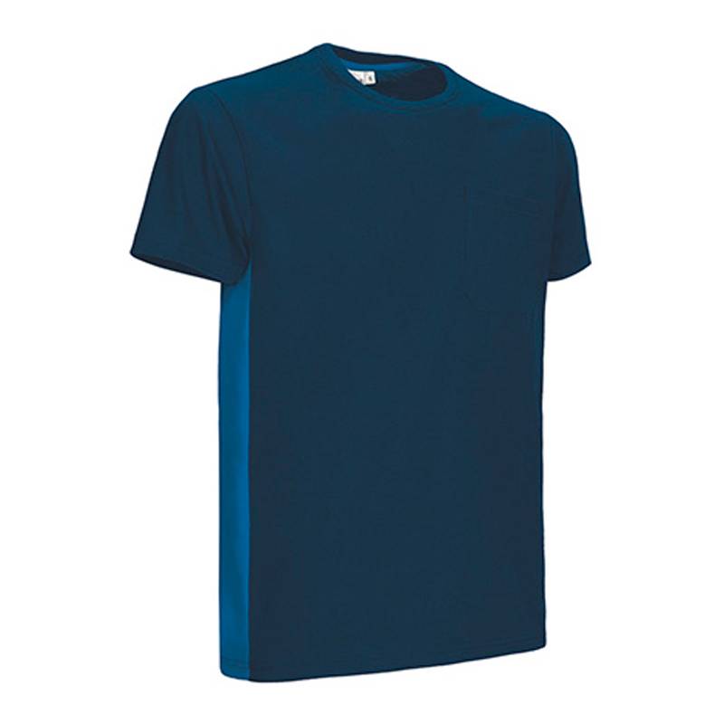 Ref. VA230T Camiseta de manga corta y bolsillo, diseño bicolor THUNDER. Foto 21