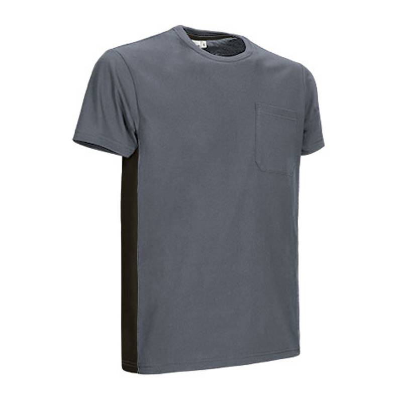 Ref. VA230T Camiseta de manga corta y bolsillo, diseño bicolor THUNDER. Foto 8