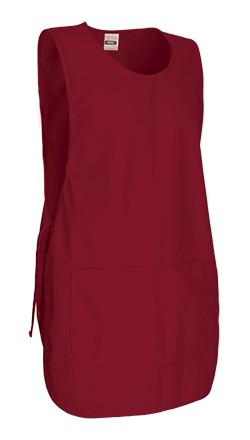 Ref. VA400P Peto de trabajo ajustable con bolsillo. PINTXO. 3 rojo loto