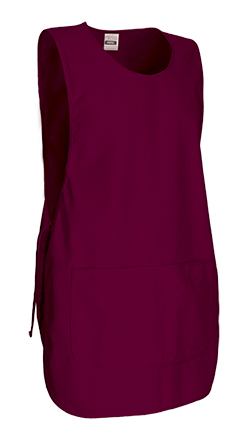 Ref. VA400P Peto de trabajo ajustable con bolsillo. PINTXO. 4 granate caoba