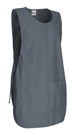 Ref. VA400P Peto de trabajo ajustable con bolsillo. PINTXO. 8 gris cemento