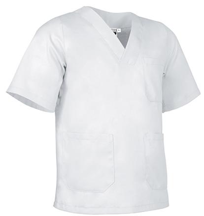 Ref. VA450C Chaqueta cuello pico LINK-blanca