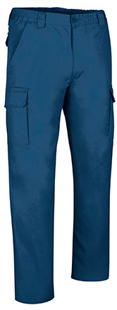 Ref. VA675R Pantalón de trabajo multibolsillos, varios colores ROBLE. azul acero