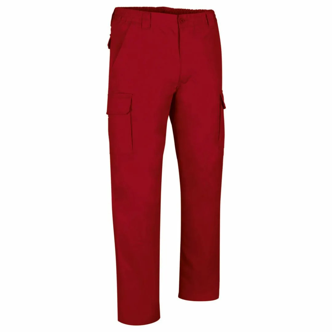 Ref. VA675R Pantalón de trabajo multibolsillos, varios colores ROBLE. rojo loto 2