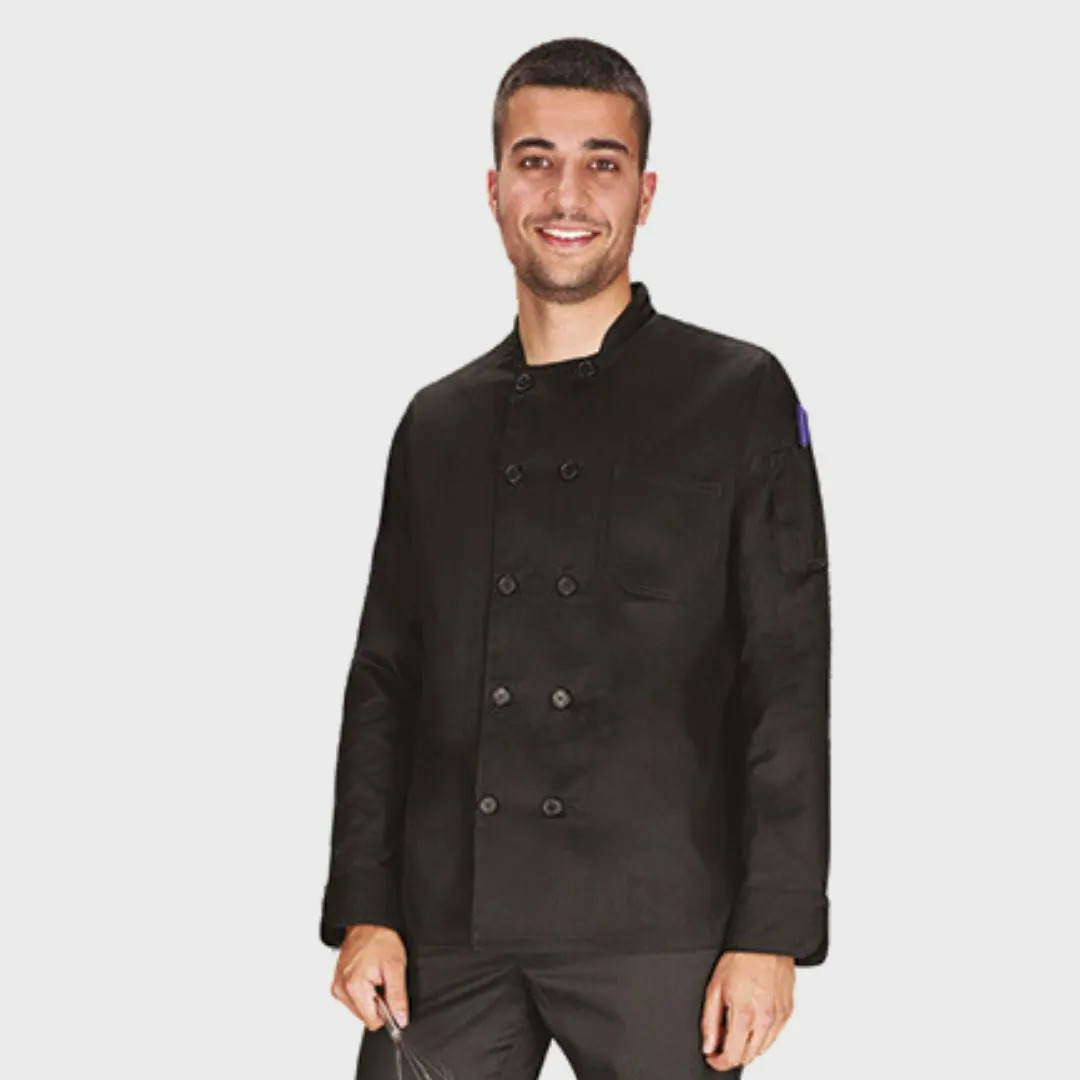 Ref. VA850 Chaqueta cocina manga larga Negra