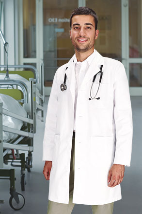 Ref. VA950D Bata manga larga Doctor